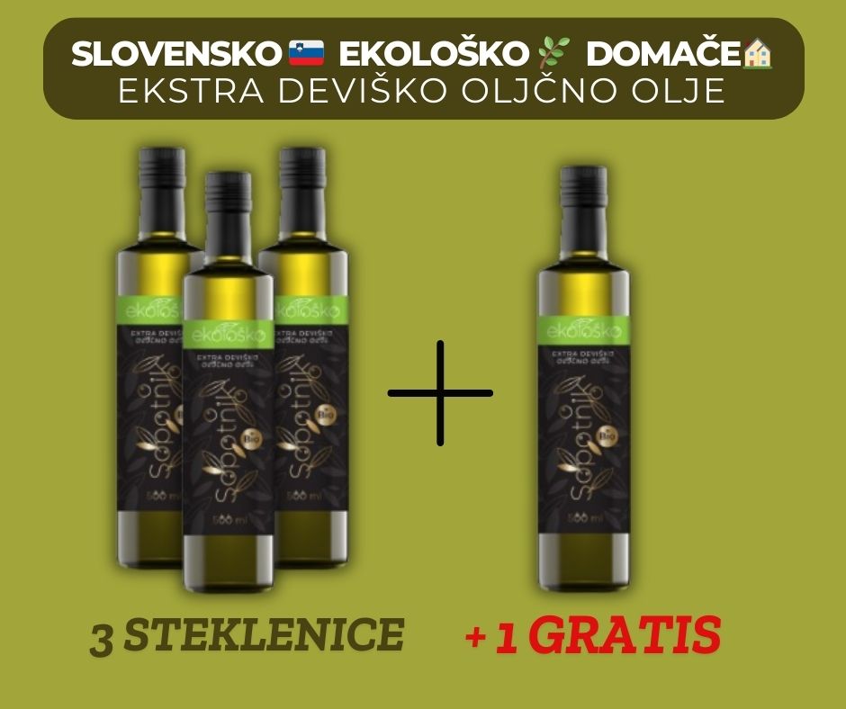 3 + 1 Ekstra Deviško Oljčno Olje 250 mL